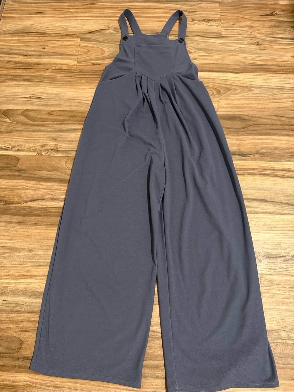 Halara Womens Pockets Waffle Casual Overalls Size S Stretch Jumpsuit Grisaille